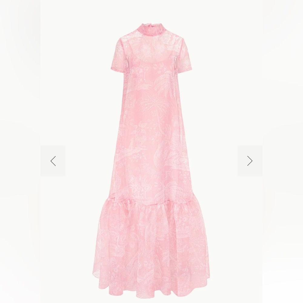 CALLUNA DRESS CHERRY BLOSSOM IVORY TOILE